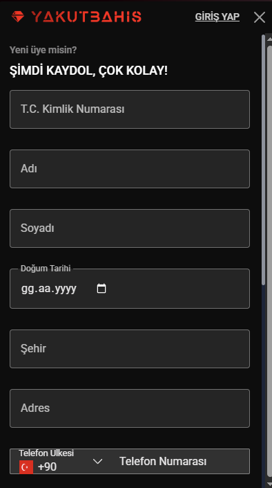 Yakutbahis Giriş
